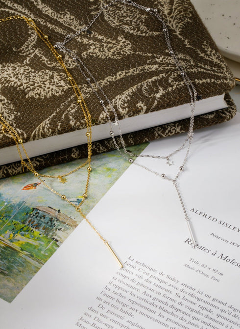 Colier din argint Thalia (Silver/Gold)